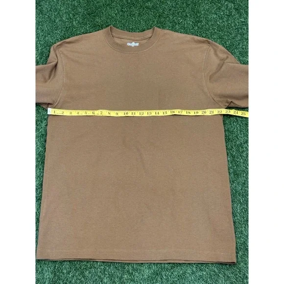 Carhartt Shirt Mens Medium Tan Work Wear Loose Fit Long Sleeve Base Layer - Picture 9 of 12